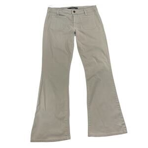 Joe’s Jeans Skinny Flare Jeans Tan Beige Women’s 31 Patch Pocket Made in USA